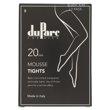 DuParc Panty Basic Mousse 20d zwart S-M