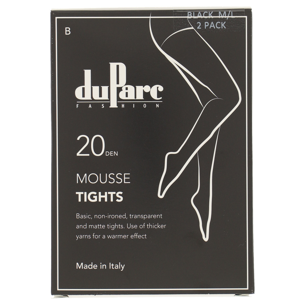 Panty Basic Mousse 20d zwart M-L