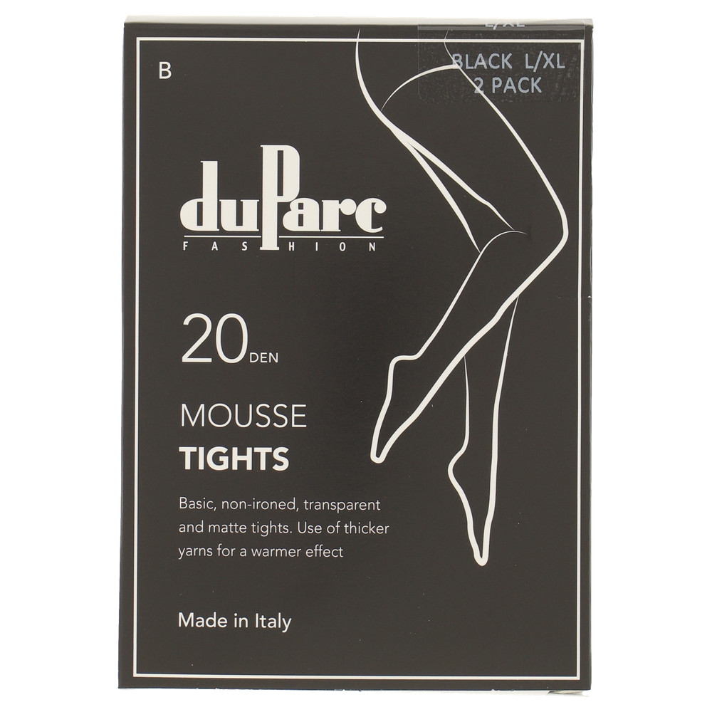 Panty Basic Mousse 20d zwart L-XL