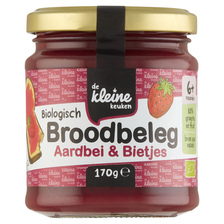 De Kleine Keuken Biologisch Broodbeleg Aardbei & Bietjes 6+ Mnd.