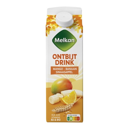 Melkan ontbijtdrink sinaas-mango-banaan biologisch