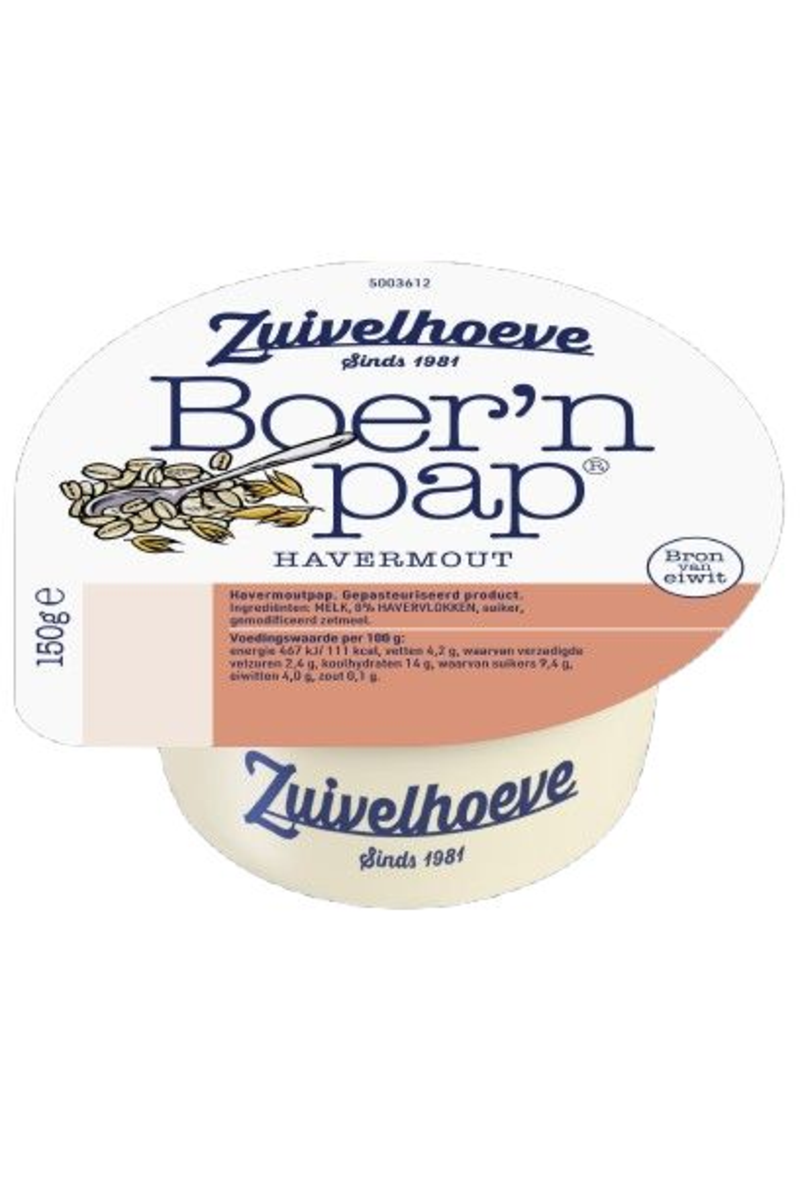 Zuivelhoeve havermoutpap portie