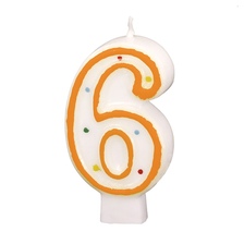 Taartkaars nummer 6