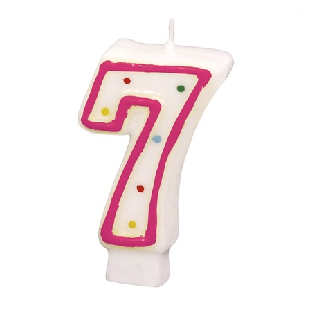 Taartkaars nummer 7