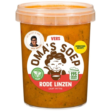 Oma's  Rode Linzensoep