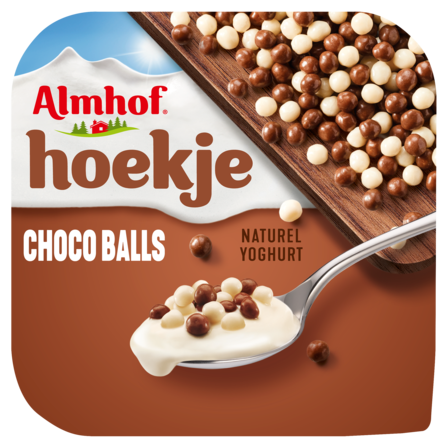 Almhof Hoekje Choco Balls Naturel Yoghurt 150 g