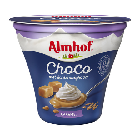 Almhof Choco met slagroom Karamel 180 g