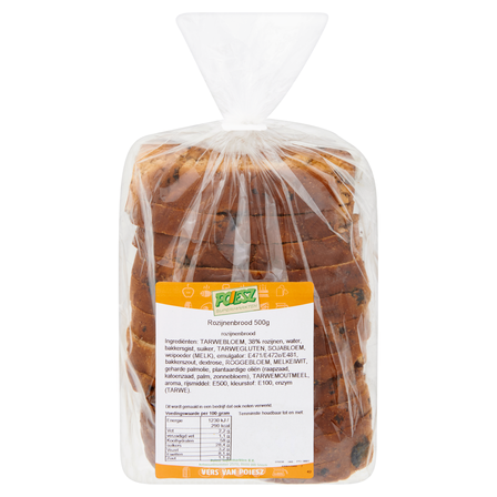 Poiesz Rozijnenbrood 500 g