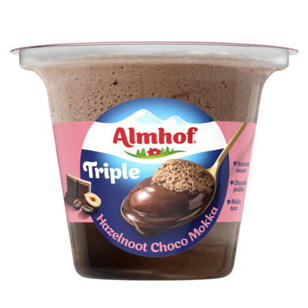 Almhof triple hazelnoot choco mokka
