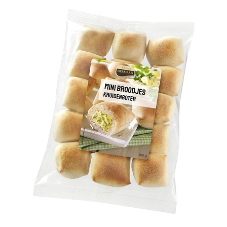 Mini broodjes kruidenboter