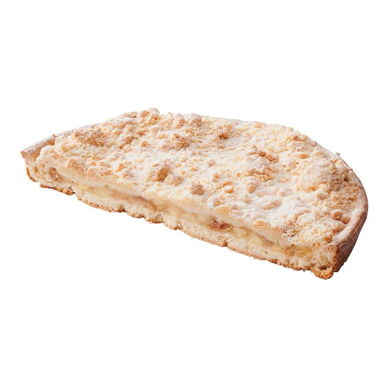 Appelkruimelvlaai half