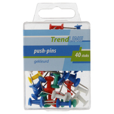 Pushpins gekleurd