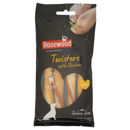 Rosewood Hondensnack Twister Medium