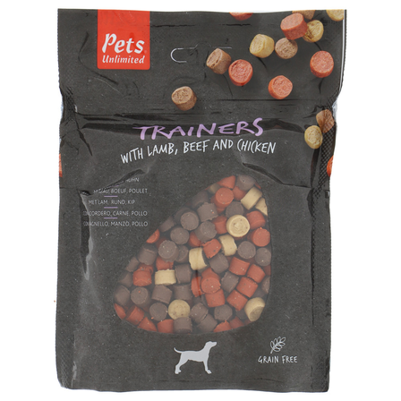 Pets Unlimited Hondensnack Trainers Lam, Rund en Kip