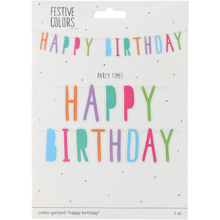 Vlaggen "Happy Birthday"