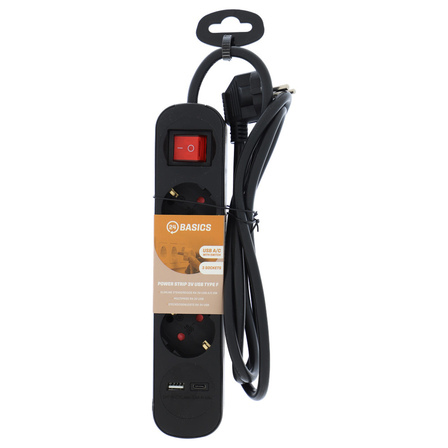 Slimline Stekkerdoos RA3V USB A/C Sw