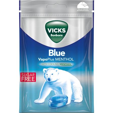 Vicks blue menthol suikervrij