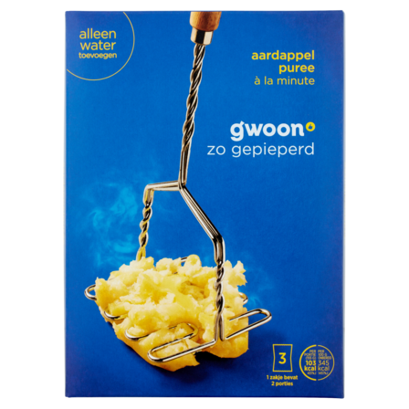 g'woon Aardappel Puree à la Minute 3 x 60 g