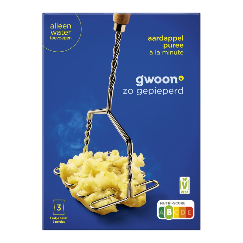 G'woon aardappelpuree 3x60gr.