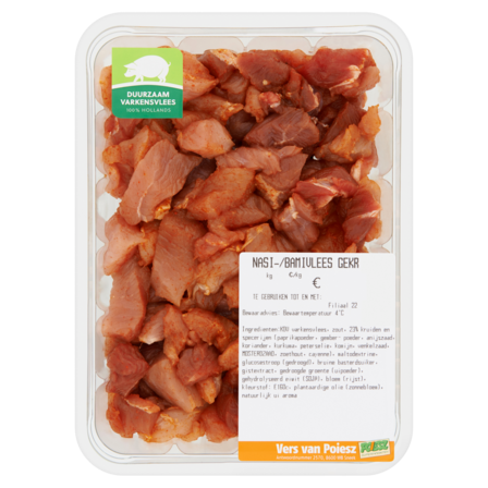 Gekruid Nasi-Bamivlees