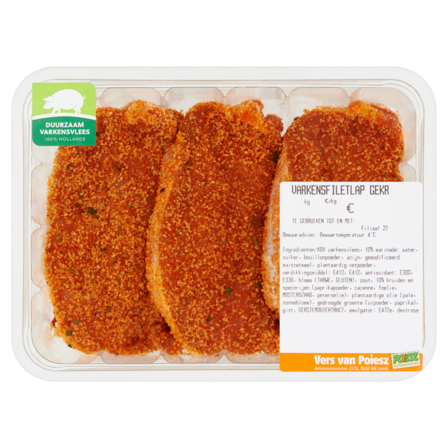 Gekruide Varkensfiletlapjes