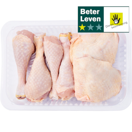 Combipakket kipdrumsticks en kippendijen