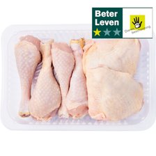 Combipakket kipdrumsticks en kippendijen