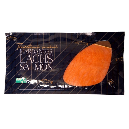 Hele gerookte zalmzijde