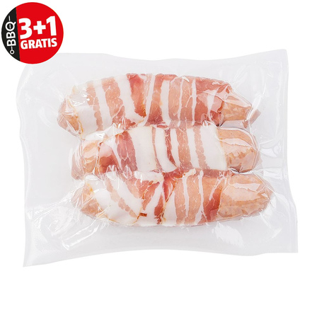 BBQ worst kaas en spek 3 stuks